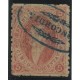 ARGENTINA 1864 GJ 19e RIVADAVIA ESTAMPILLA DE 1ra TIRADA SELLO CLASIFICADO COMO POSICION Nº 75 VARIEDAD PAPEL DELGADO CON DOBLE MARCO EXTERIOR SUPERIOR DERECHO U$ 36